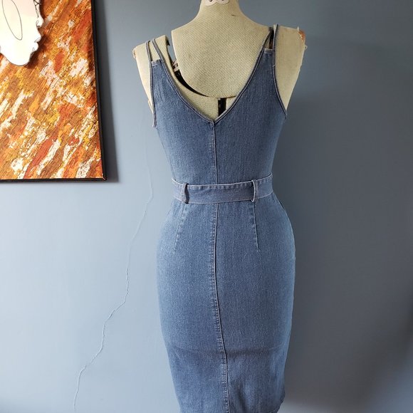 Jealous Tomato Denim Dress/Size Small - Picture 6 of 10